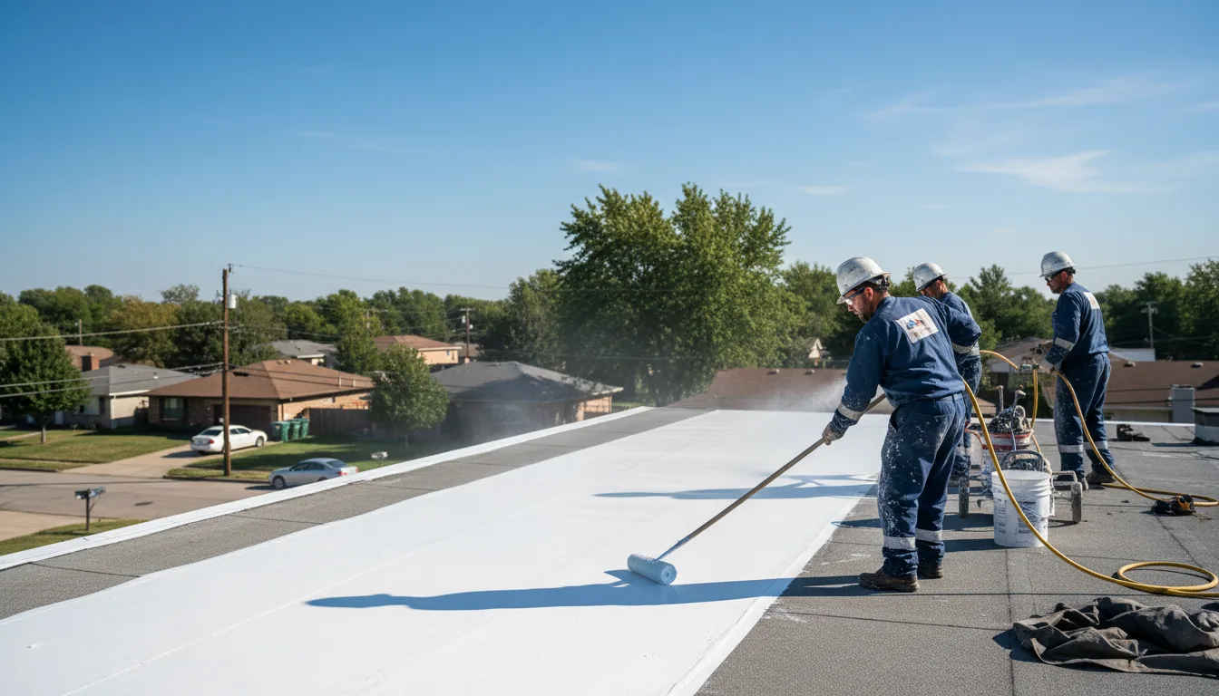 Commercial roof coating in Railroad, PA near me